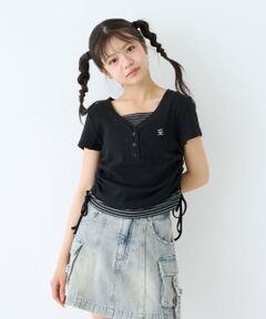 Lovetoxic / ラブトキシック Tシャツ | 【LTXC】柄キャミレイヤード半袖テレコ