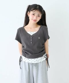 Lovetoxic / ラブトキシック Tシャツ | 【LTXC】柄キャミレイヤード半袖テレコ