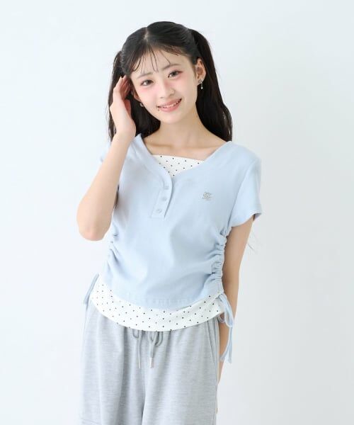 Lovetoxic / ラブトキシック Tシャツ | 【LTXC】柄キャミレイヤード半袖テレコ | 詳細4
