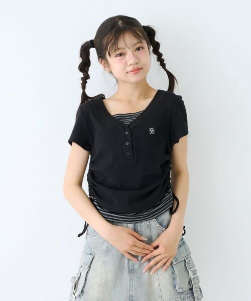 Lovetoxic / ラブトキシック Tシャツ | 【LTXC】柄キャミレイヤード半袖テレコ | 詳細5
