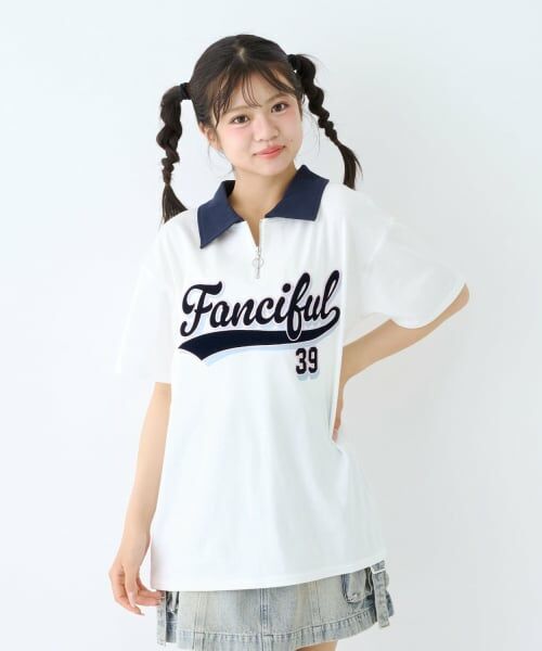 Lovetoxic / ラブトキシック Tシャツ | 【LTXC/綿100%】ルーズハーフジップ半袖T | 詳細1