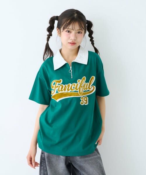 Lovetoxic / ラブトキシック Tシャツ | 【LTXC/綿100%】ルーズハーフジップ半袖T | 詳細3
