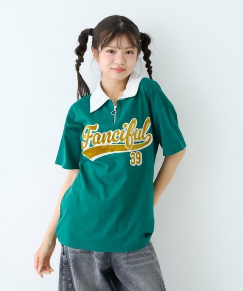 Lovetoxic / ラブトキシック Tシャツ | 【LTXC/綿100%】ルーズハーフジップ半袖T | 詳細4