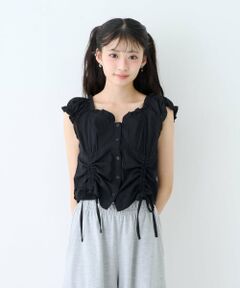 Lovetoxic / ラブトキシック シャツ・ブラウス | 【LTXC/吸水速乾】インナーつきシャーリングブラウス