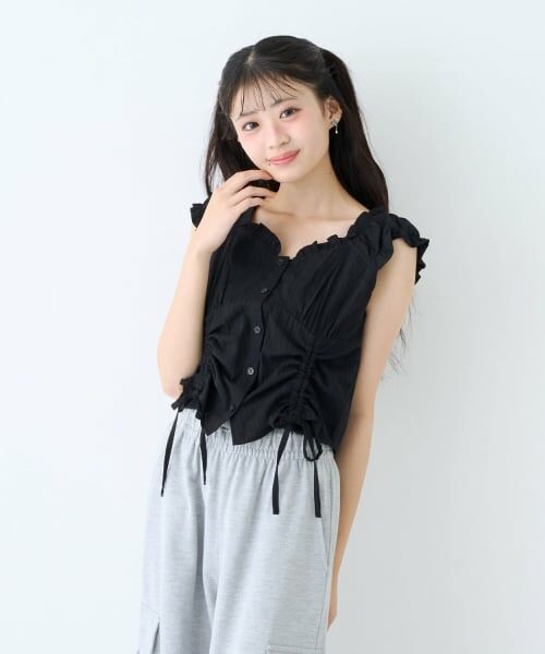 Lovetoxic / ラブトキシック シャツ・ブラウス | 【LTXC/吸水速乾】インナーつきシャーリングブラウス | 詳細5