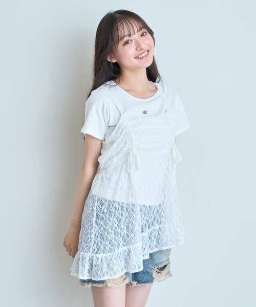 Lovetoxic / ラブトキシック その他トップス | 【LTXC/抗菌防臭】インナーつきイレヘムキャミチュニック | 詳細2