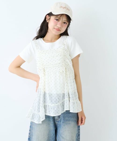 Lovetoxic / ラブトキシック その他トップス | 【LTXC/抗菌防臭】インナーつきイレヘムキャミチュニック | 詳細3
