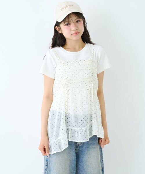 Lovetoxic / ラブトキシック その他トップス | 【LTXC/抗菌防臭】インナーつきイレヘムキャミチュニック | 詳細4