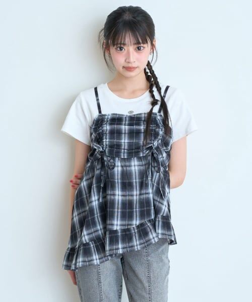 Lovetoxic / ラブトキシック その他トップス | 【LTXC/抗菌防臭】インナーつきイレヘムキャミチュニック | 詳細5