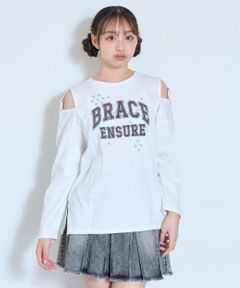 Lovetoxic / ラブトキシック Tシャツ | 【LTXC/綿100%】肩スリットベルト長袖T