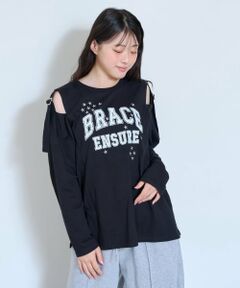 Lovetoxic / ラブトキシック Tシャツ | 【LTXC/綿100%】肩スリットベルト長袖T