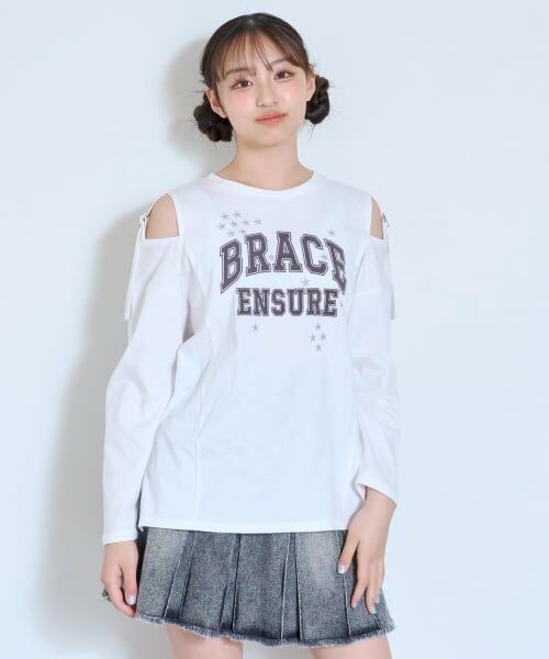 Lovetoxic / ラブトキシック Tシャツ | 【LTXC/綿100%】肩スリットベルト長袖T | 詳細2