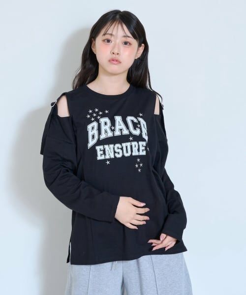 Lovetoxic / ラブトキシック Tシャツ | 【LTXC/綿100%】肩スリットベルト長袖T | 詳細4