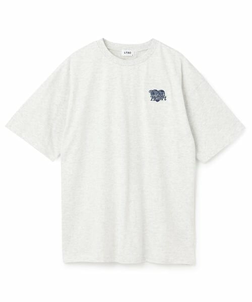 Lovetoxic / ラブトキシック Tシャツ | 【LTXC/綿100%】ピグメント半袖Tチュニック（シロ杢）
