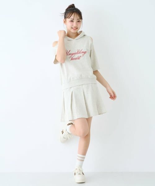 Lovetoxic / ラブトキシック その他トップス | 【LTXC/綿100%】オープンショルダー半袖ミニ裏セットアップ | 詳細2