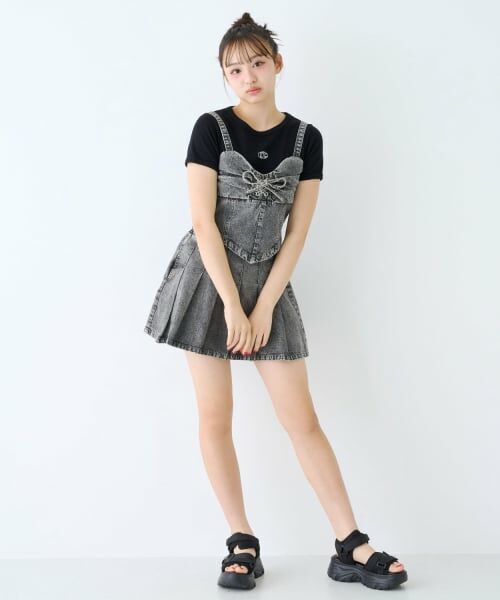 Lovetoxic / ラブトキシック その他トップス | 【LTXC】デニムスカートセットアップ | 詳細4