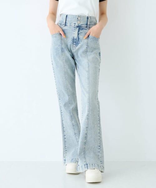 Lovetoxic / ラブトキシック その他パンツ | 【ストレッチ】キラキラフレアデニムパンツ | 詳細2