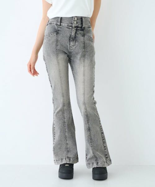 Lovetoxic / ラブトキシック その他パンツ | 【ストレッチ】キラキラフレアデニムパンツ | 詳細4