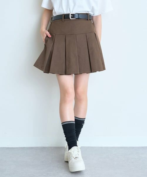 Lovetoxic / ラブトキシック ショート・ハーフ・半端丈パンツ | 【イージーケア】ベルトつきプリーツスカート | 詳細6
