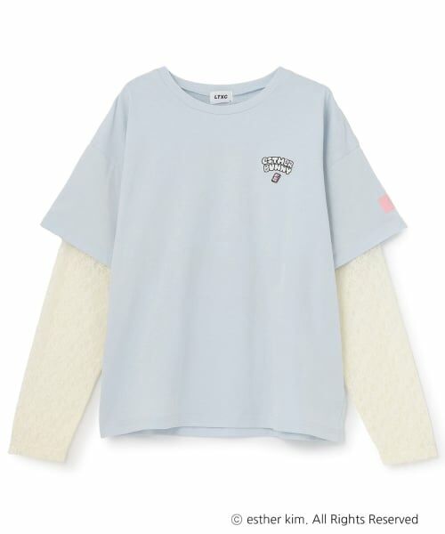 Lovetoxic / ラブトキシック Tシャツ | 【ESTHER BUNNY】【綿100%】袖レースレイヤードTシャツ | 詳細18