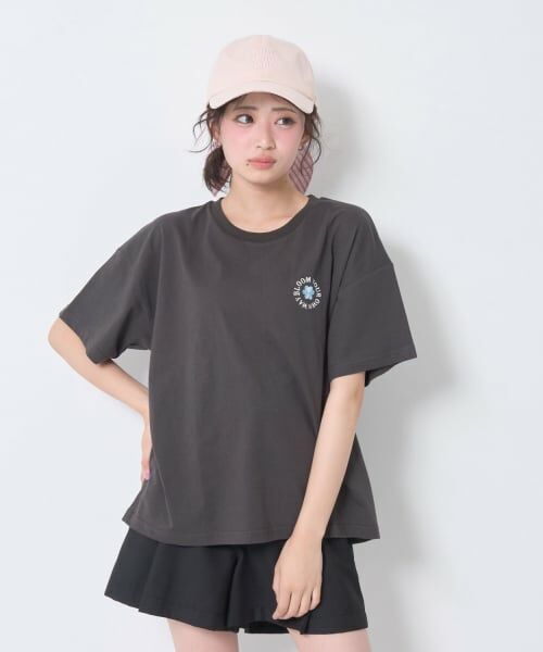 Lovetoxic / ラブトキシック Tシャツ | 【秒かわトップス】【GOODPRICE】【綿100%】発泡フラワーロゴ半袖T | 詳細12
