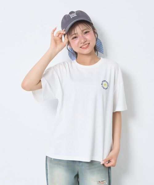 Lovetoxic / ラブトキシック Tシャツ | 【秒かわトップス】【GOODPRICE】【綿100%】発泡フラワーロゴ半袖T | 詳細2