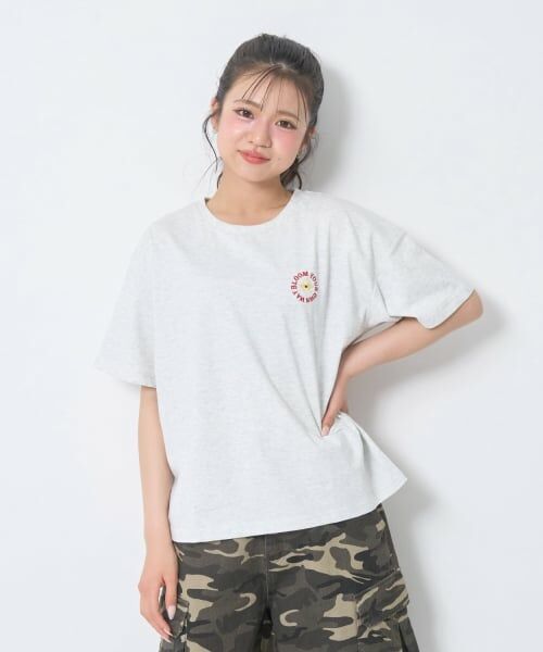 Lovetoxic / ラブトキシック Tシャツ | 【秒かわトップス】【GOODPRICE】【綿100%】発泡フラワーロゴ半袖T | 詳細9