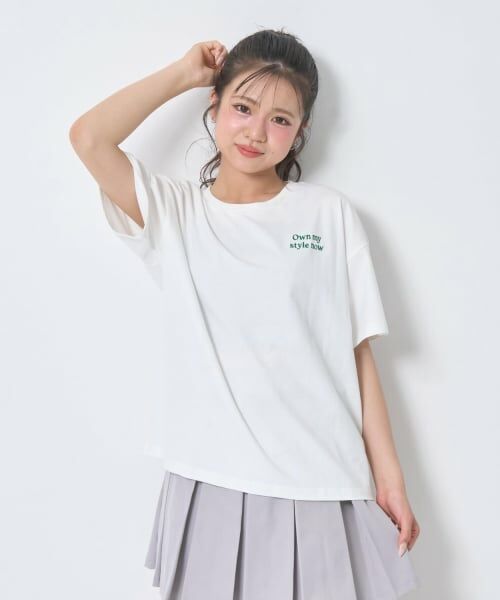 Lovetoxic / ラブトキシック Tシャツ | 【秒かわトップス】【GOODPRICE】【綿100%】バックハートロゴ刺しゅう半袖T | 詳細2