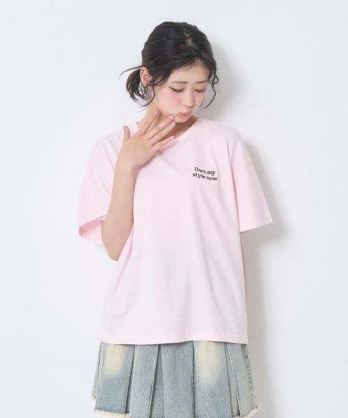 Lovetoxic / ラブトキシック Tシャツ | 【秒かわトップス】【GOODPRICE】【綿100%】バックハートロゴ刺しゅう半袖T | 詳細6