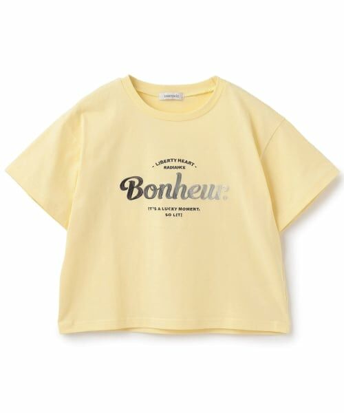 Lovetoxic / ラブトキシック Tシャツ | 【綿100%】グラデーションロゴ刺しゅう半袖T(黄)
