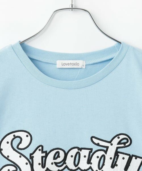 Lovetoxic / ラブトキシック Tシャツ | 【綿100%】チアロゴワッペンルーズ半袖T | 詳細18