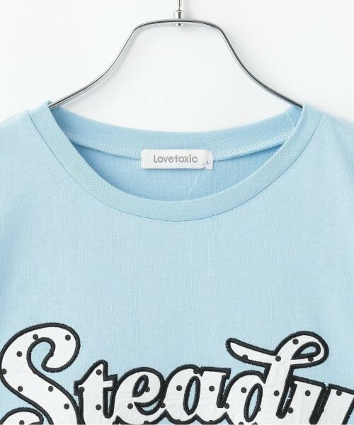 Lovetoxic / ラブトキシック Tシャツ | 【綿100%】チアロゴワッペンルーズ半袖T | 詳細2
