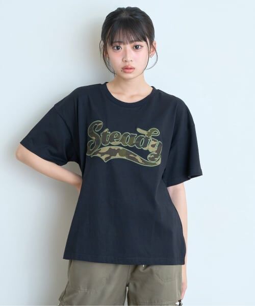 Lovetoxic / ラブトキシック Tシャツ | 【綿100%】チアロゴワッペンルーズ半袖T | 詳細9