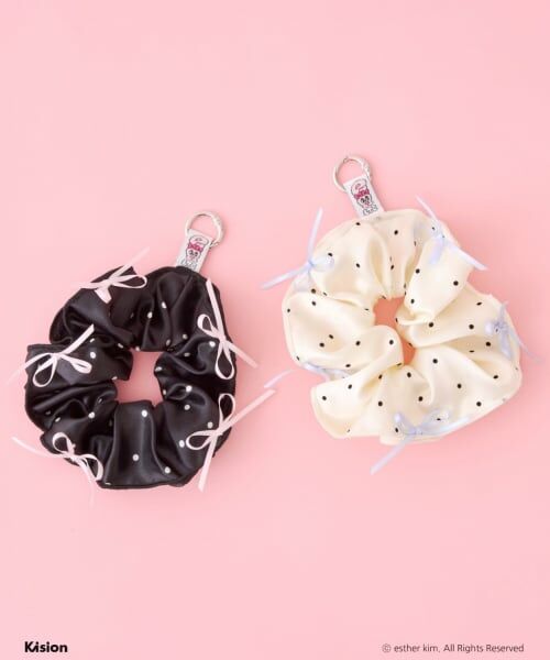 Lovetoxic / ラブトキシック ヘアゴム・シュシュ | 【ESTHER BUNNY】リボンつきドット柄シュシュ | 詳細1