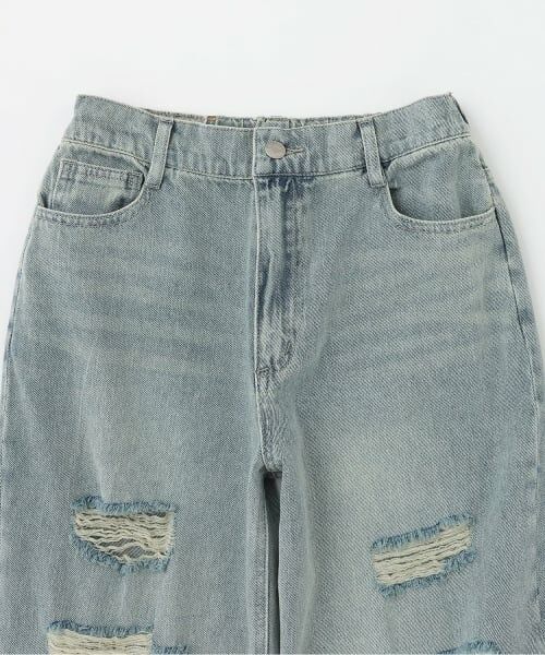 Lovetoxic / ラブトキシック その他パンツ | 【LTXC】レースダメージデニムワイドパンツ | 詳細2