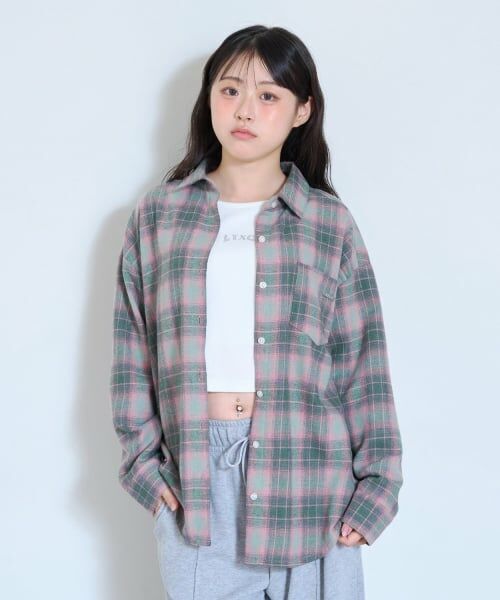 Lovetoxic / ラブトキシック シャツ・ブラウス | 【LTXC】オンブレチェックルーズシャツ | 詳細1