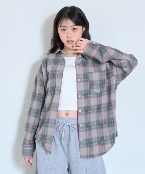 Lovetoxic / ラブトキシック シャツ・ブラウス | 【LTXC】オンブレチェックルーズシャツ | 詳細2