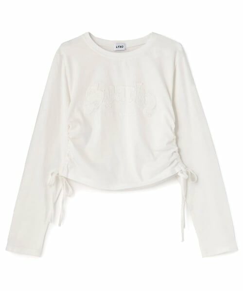 Lovetoxic / ラブトキシック Tシャツ | 【LTXC/綿100%】¥nピグメントドロスト長袖T▼(オフ ホワイト)