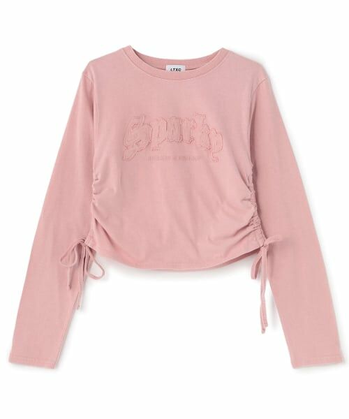 Lovetoxic / ラブトキシック Tシャツ | 【LTXC/綿100%】¥nピグメントドロスト長袖T▼(ピンク)