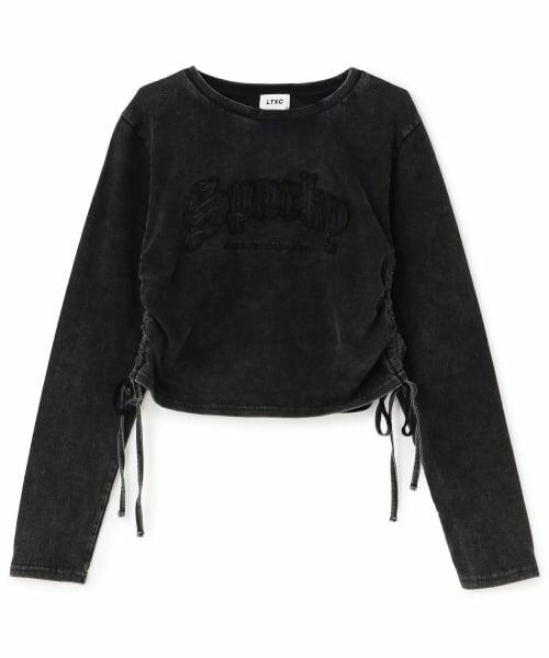 Lovetoxic / ラブトキシック Tシャツ | 【LTXC/綿100%】¥nピグメントドロスト長袖T▼(チャコール)