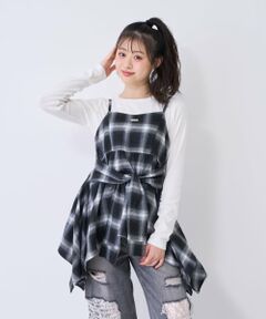Lovetoxic / ラブトキシック その他トップス | 【LTXC】吸水速乾インナーつきチェックキャミチュニック▼