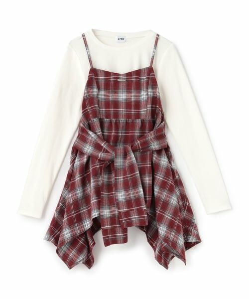 Lovetoxic / ラブトキシック その他トップス | 【LTXC】吸水速乾インナーつきチェックキャミチュニック▼ | 詳細10