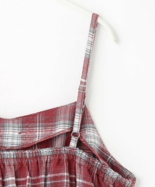 Lovetoxic / ラブトキシック その他トップス | 【LTXC】吸水速乾インナーつきチェックキャミチュニック▼ | 詳細14