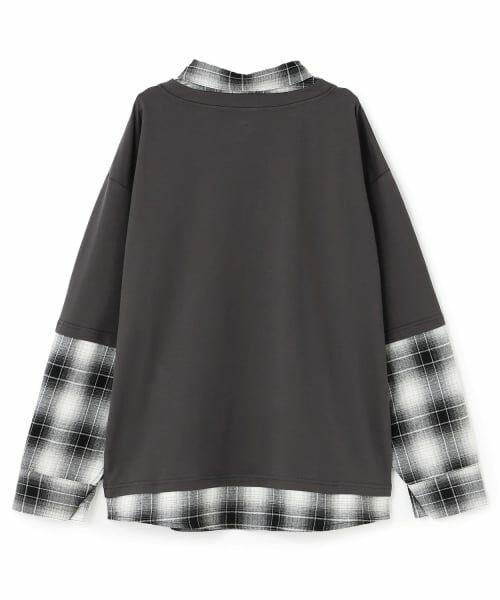 Lovetoxic / ラブトキシック ミニ丈・ひざ丈ワンピース | 【LTXC】フェイクレイヤードチェックシャツチュニックワンピ | 詳細11