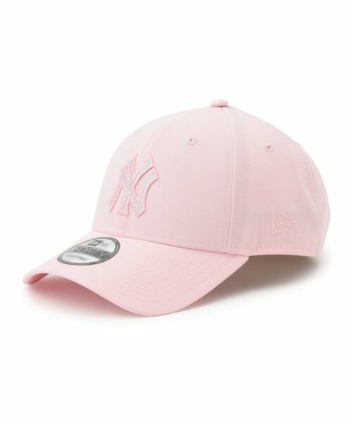 Lovetoxic / ラブトキシック キャップ | 【NEW ERA】9FORTYラインストーンキャップ（ピンク）