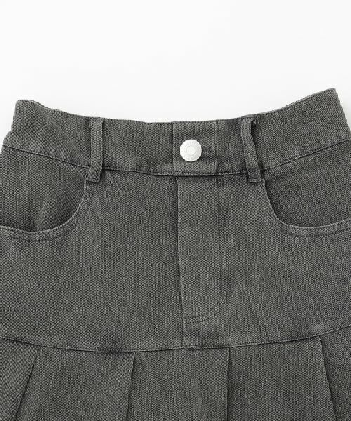 Lovetoxic / ラブトキシック ショート・ハーフ・半端丈パンツ | 【みんなの声/ストレッチ】デニムライクカットプリーツスカート | 詳細11