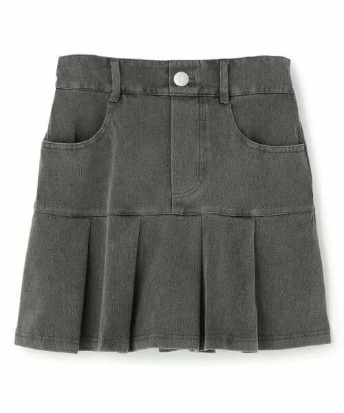 Lovetoxic / ラブトキシック ショート・ハーフ・半端丈パンツ | 【みんなの声/ストレッチ】デニムライクカットプリーツスカート | 詳細9