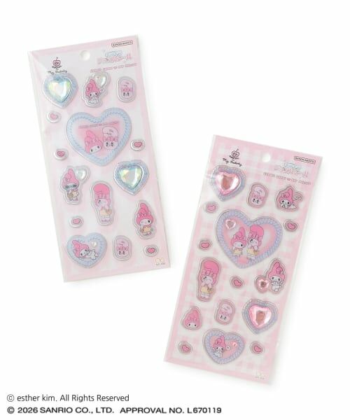 Lovetoxic / ラブトキシック ステーショナリー | 【エスターバニー×マイメロディ】キラキラジュエルシール | 詳細3