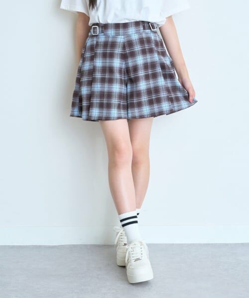 Lovetoxic / ラブトキシック ショート・ハーフ・半端丈パンツ | 【7days】キュロットスカート(茶)