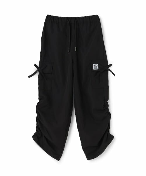 Lovetoxic / ラブトキシック その他パンツ | 【7days】リボンつきカーゴパンツ（黒）